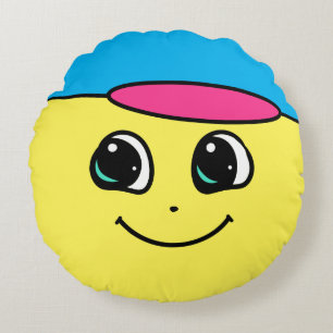 Happy Face with Customizeble Hat - Pillow