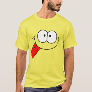 Happy Face with Tongue Screwball Graphics T-Shirt