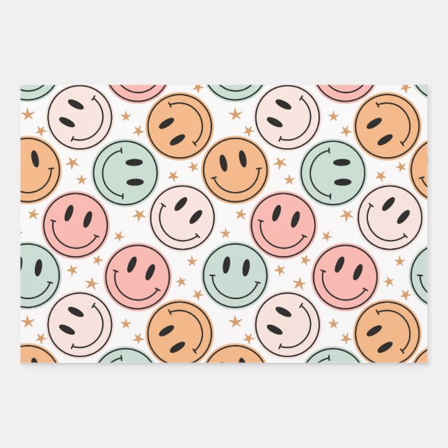 Happy Face Wrapping Paper (Front 3)