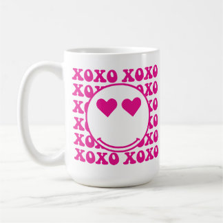 Happy Face, xoxo, valentine, custom mug, cup