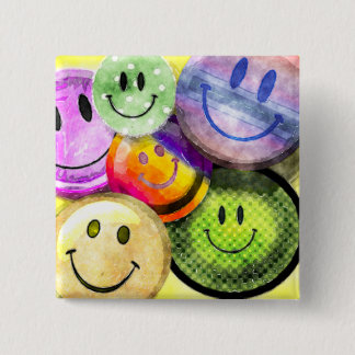 HAPPY FACES Button