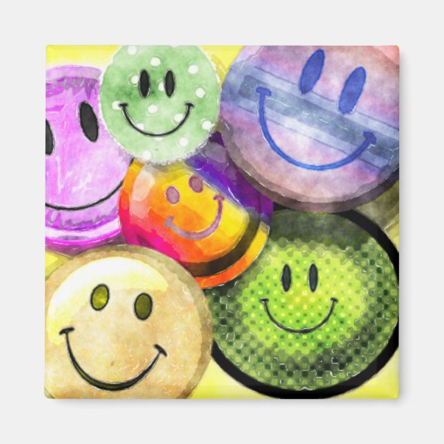 HAPPY FACES Magnet (Front)
