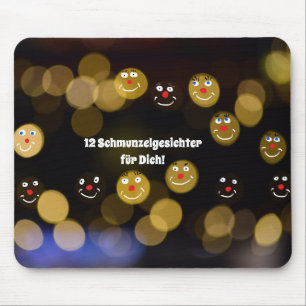 Happy faces mouse mat