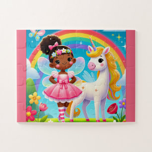 "HAPPY FAIRY & UNICORN" JIGSAW PUZZLE