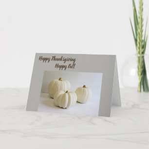 **HAPPY FALL** AND THANKSGIVING CARD