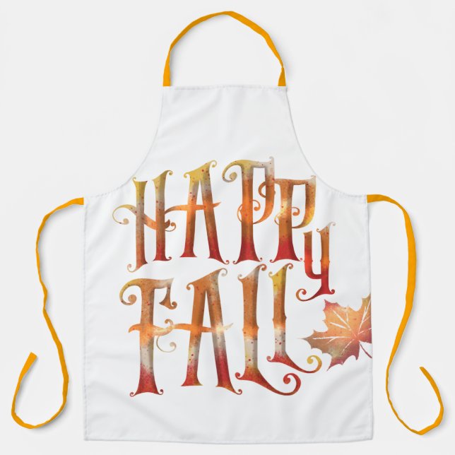 Happy Fall Apron (Front)