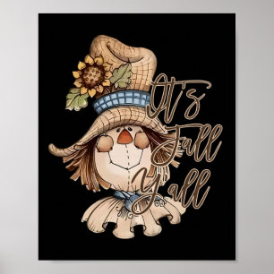 Happy Fall Autumn Thanksgiving Poster