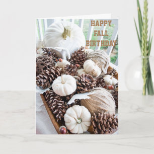 HAPPY "FALL BIRTHDAY" AS YOUR AGE "RISES" CARD