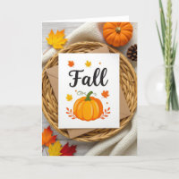 Happy Fall Card, Autumn Card, Fall Card