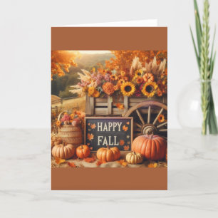 Happy Fall Card, Fall Card, Fall Season Card