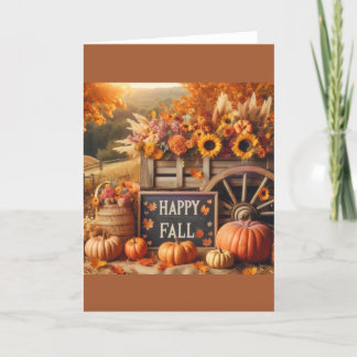 Happy Fall Card, Fall Card, Fall Season Card