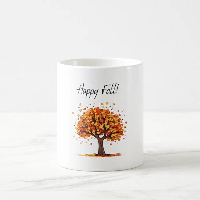 Happy Fall! Coffee Mug (Center)