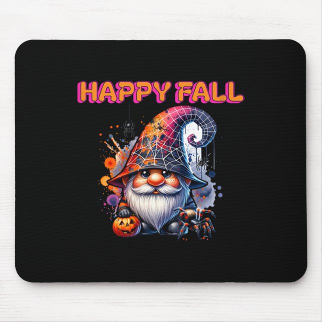 Happy Fall Gnome  Mouse Mat (Front)