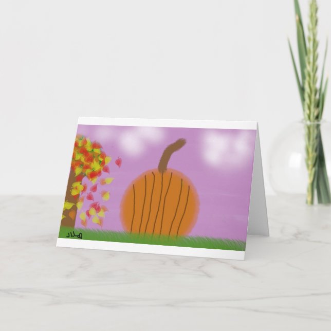 Happy Fall Greeting Card (Front)