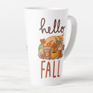 happy fall latte mug