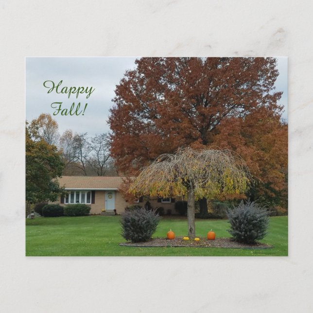Happy Fall Postcard (Front)