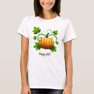 Happy Fall Pumpkin Womens Tshirt
