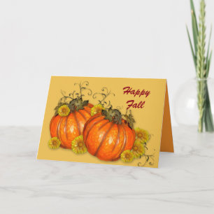 Happy Fall Pumpkins Holiday Card