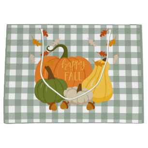 Happy Fall Pumpkins Large Gift Bag