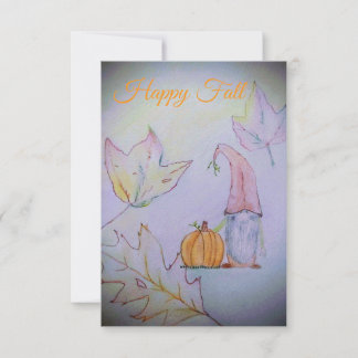 Happy Fall Thank You Card