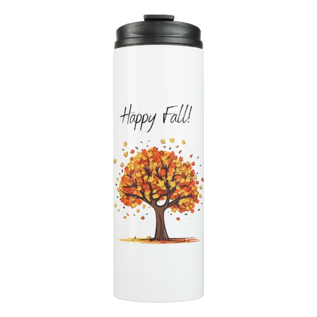 Happy Fall! Thermal Tumbler (Front)