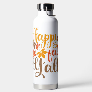 Happy Fall to Y'all Water Bottle