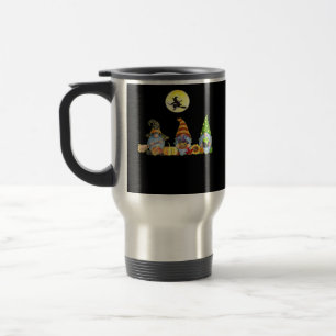 Happy Fall Y’all Cute Halloween Gnomes It’s Fall Y Travel Mug