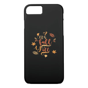 Happy Fall Y’all It’s Fall Y’all Retro Classic iPhone 8/7 Case