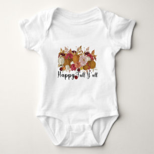 Happy Fall Y'all Baby Bodysuit
