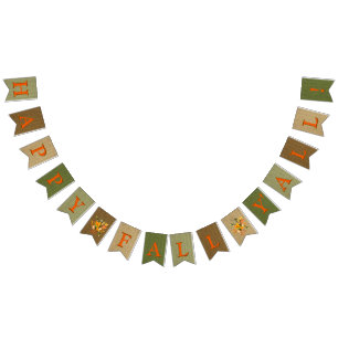 Happy Fall Y'All Burlap Bunting