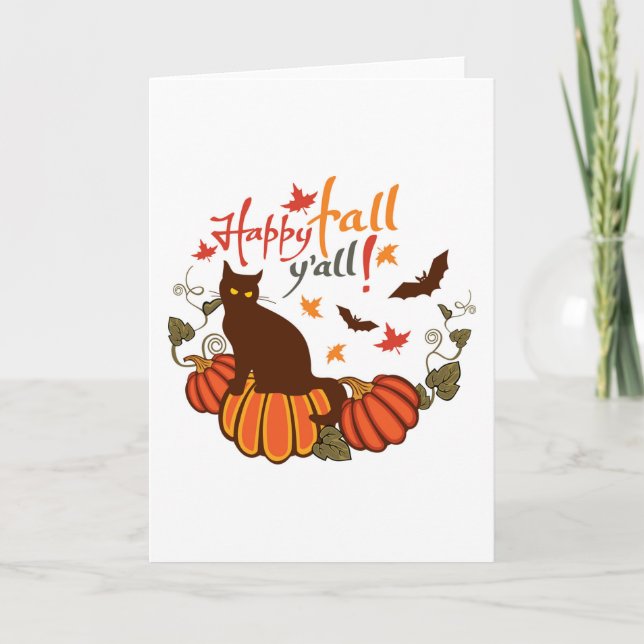 Happy fall y'all! card (Front)