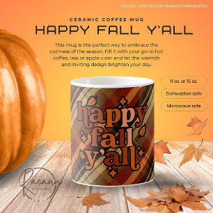 Happy Fall Y'all Ceramic Mug
