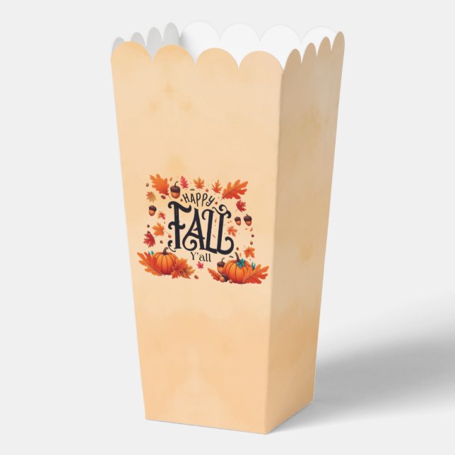 Happy Fall Y'all classic  Favour Box (Front)