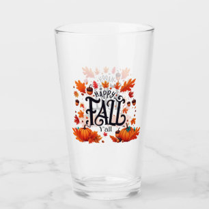 Happy Fall Y'all classic Glass