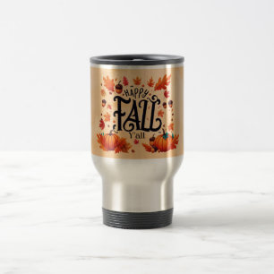 Happy Fall Y'all classic  Travel Mug