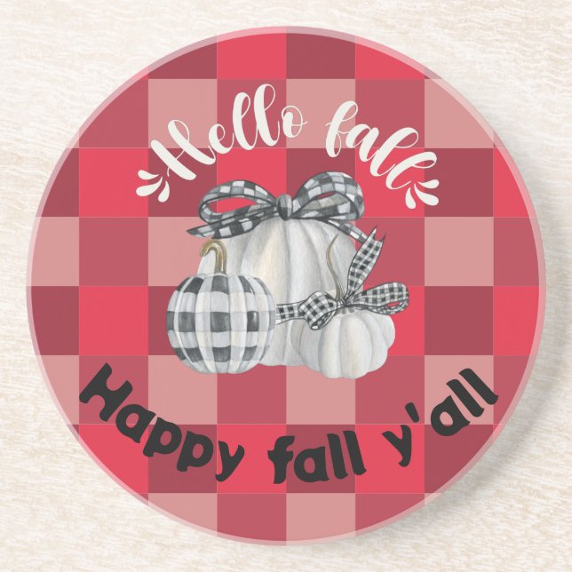 Happy fall y'all coaster (Front)