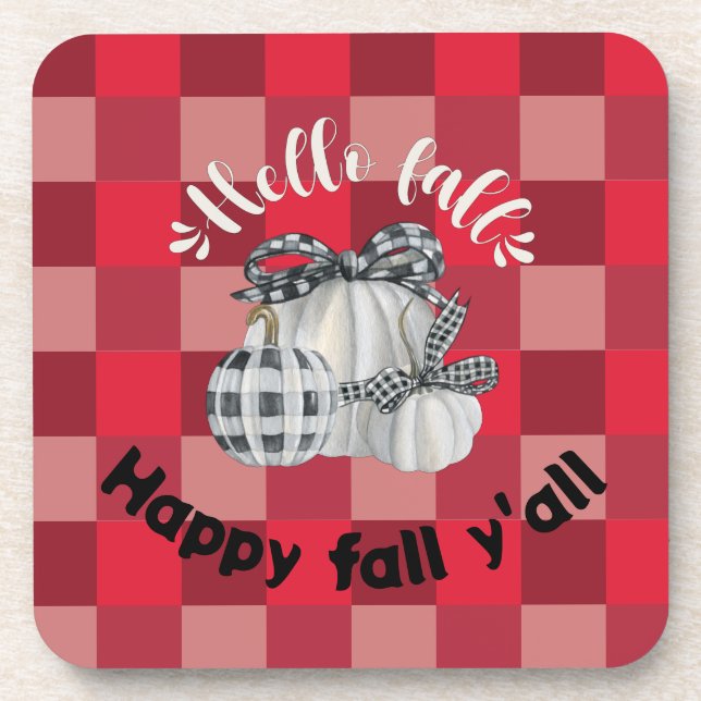 Happy Fall Y'all Coaster (Front)