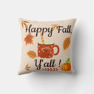 Happy Fall, Y'all! Cushion
