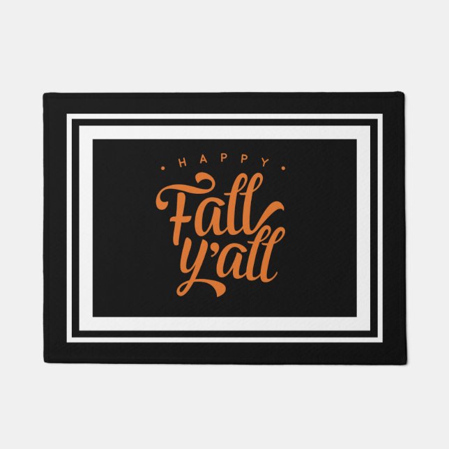 Happy Fall Y'all Doormat (Front)