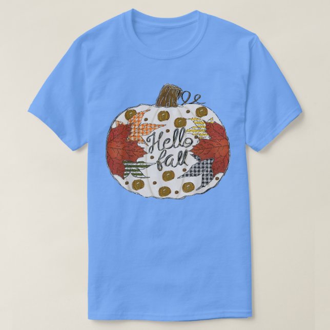 Happy Fall Yall Fall Maple Leaf Pumpkin Autumn Tha T-Shirt (Design Front)