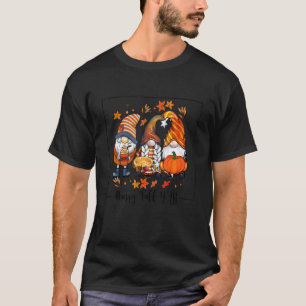 Happy Fall Yall Gnomes Leopard  Autumn Fall Gnomes T-Shirt