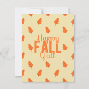 Happy Fall Yall Holiday Card