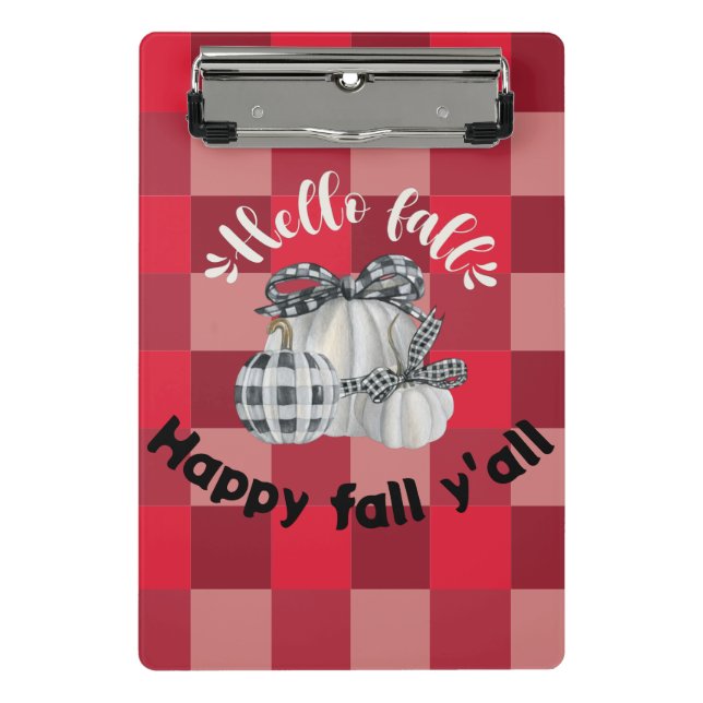 Happy Fall Y'all Mini Clipboard (Front)