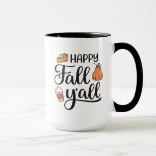 Happy Fall Y'all Mug