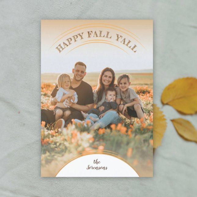 Happy Fall Y'all Photo Card (Creator Uploaded)
