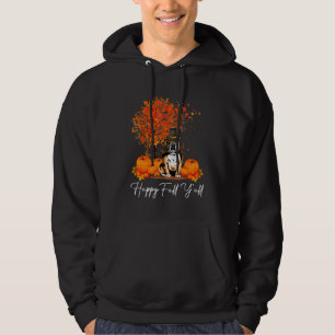 Happy Fall Y'All Pumpkin English Bulldog Dog Thank Hoodie