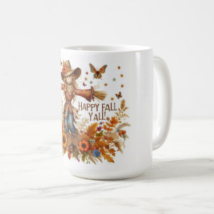 Happy Fall Ya'll Scarecrow Coffee Mug