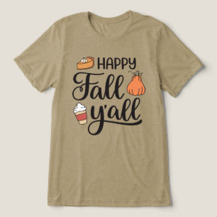 Happy Fall Y'all Tri-Blend Shirt
