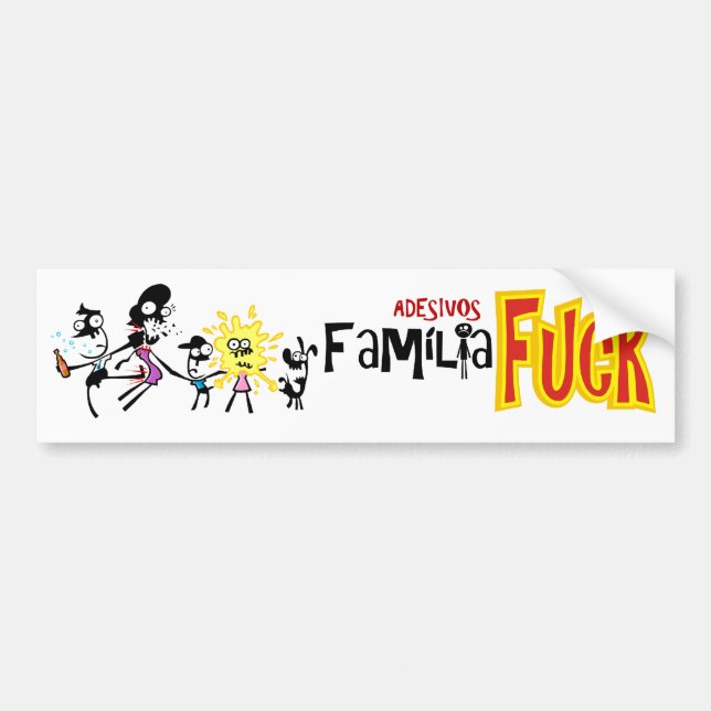 Happy Famíla adhesive version World Cannibal Bumper Sticker (Front)
