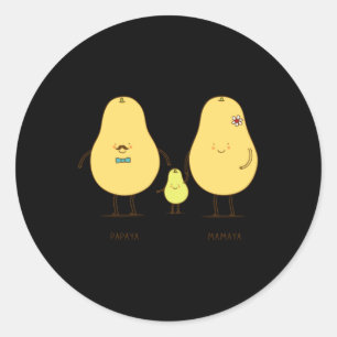 Happy Family Classic Round Sticker